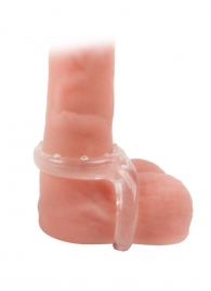 Прозрачное двойное эрекционное кольцо - Sex Expert - в Магнитогорске купить с доставкой