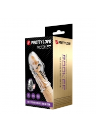 Прозрачная насадка на пенис Booker - 8 см. - Baile - в Магнитогорске купить с доставкой