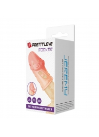 Телесная насадка на пенис Booker - 8 см. - Baile - в Магнитогорске купить с доставкой