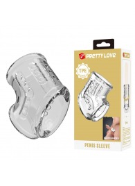 Прозрачная насадка на пенис и мошонку - Baile - в Магнитогорске купить с доставкой