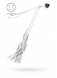 Белая кожаная плеть - 50 см. - Pecado - купить с доставкой в Магнитогорске