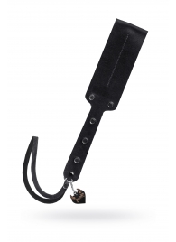 Черный кожаный пэддл - 32 см. - Pecado - купить с доставкой в Магнитогорске