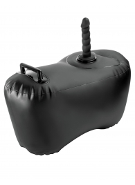 Черное надувное кресло с платформой для фиксации дилдо Body Dock Inflatable Love Seat - Pipedream - купить с доставкой в Магнитогорске