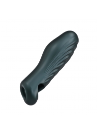 Серая силиконовая насадка на пенис с подхватом Manwan Ryzer - Manwan - в Магнитогорске купить с доставкой