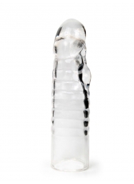 Прозрачная закрытая насадка на член - 15 см. - Sex Expert - в Магнитогорске купить с доставкой