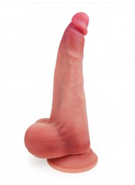 Телесный реалистичный фаллоимитатор с присоской - 30 см. - Erowoman-Eroman