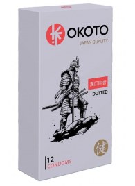 Точечные презервативы OKOTO Dotted - 12 шт. - Sitabella - купить с доставкой в Магнитогорске