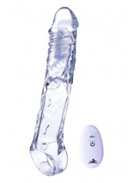 Прозрачная насадка-удлинитель Length Enhancer With Bullet с подхватом - 22,3 см. - NMC - в Магнитогорске купить с доставкой