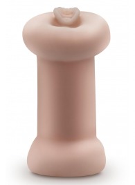 Телесный люминесцентный двусторонний мастурбатор Tasha - Blush Novelties - в Магнитогорске купить с доставкой