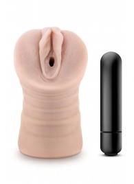 Телесный мастурбатор-вагина Ayumi с вибрацией - Blush Novelties - в Магнитогорске купить с доставкой