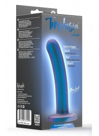 Синяя насадка с гладкой поверхностью Surrender 5.75 Inch Intermediate Pegging Dildo - 14,6 см. - Blush Novelties - купить с доставкой в Магнитогорске