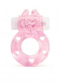 Розовое эрекционное виброкольцо в форме зайчика - 1137 - в Магнитогорске купить с доставкой