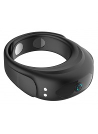 Черное эрекционное виброкольцо на ремешках - Boys of Toys - в Магнитогорске купить с доставкой