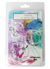 Набор из 3 эрекционных прозрачных колец - Boys of Toys - в Магнитогорске купить с доставкой