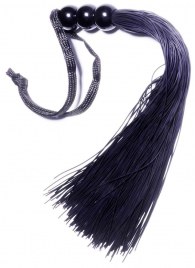 Черная силиконовая плетка - 25,4 см. - Boys of Toys - купить с доставкой в Магнитогорске