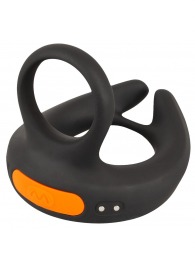 Черный вибростимулятор мошонки RC Scrotum Stimulator with Vibration - Orion - в Магнитогорске купить с доставкой