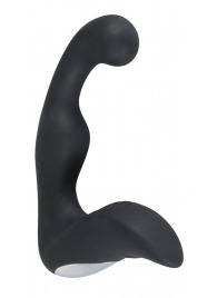 Черный перезаряжаемый стимулятор простаты с вибрацией - 14,6 см. - Orion - в Магнитогорске купить с доставкой