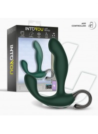 Зеленый вибромассажёр простаты Greeny - 12,8 см. - Intoyou - в Магнитогорске купить с доставкой