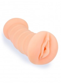 Телесный двусторонний мастурбатор с вибропулей и эрекционными кольцами в комплекте - Sexy Girl - в Магнитогорске купить с доставкой