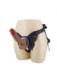 Поясной страпон Wells: трусики в форме бабочки и фаллоимитатор-насадка - Baile - купить с доставкой в Магнитогорске