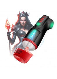 Интерактивный мастурбатор Raven с вакуумом, вибрацией и подсветкой - Shots Media BV - в Магнитогорске купить с доставкой