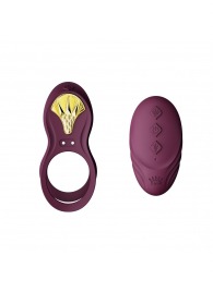 Фиолетовое эрекционное виброкольцо Bayek с пультом ДУ - Zalo - в Магнитогорске купить с доставкой