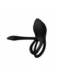 Черное эрекционное виброкольцо Bayek с пультом ДУ - Zalo - в Магнитогорске купить с доставкой