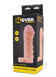 Фаллическая удлиняющая насадка с кольцом для фиксации - 16 см. - ToyFa - в Магнитогорске купить с доставкой