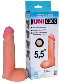 Фаллическая насадка Харнесс UNICOCK 5,5  - 17 см. - LOVETOY (А-Полимер) - купить с доставкой в Магнитогорске