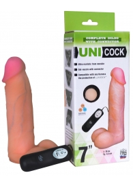 Фаллическая насадка Харнесс UNICOCK 7  с вибрацией - 19 см. - LOVETOY (А-Полимер) - купить с доставкой в Магнитогорске