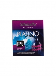 Стимулирующая насадка со спиралью из усиков Platino  Шторм - Sitabella - купить с доставкой в Магнитогорске