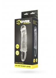 Прозрачная насадка с петлёй для фиксации - 14 см. - ToyFa - в Магнитогорске купить с доставкой