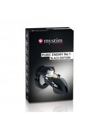 Пояс верности с электростимуляцией Mystim Pubic Enemy No1 Black Edition - MyStim - купить с доставкой в Магнитогорске