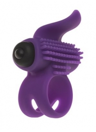 Эрекционное кольцо с подхватом мошонки и стимуляцией клитора Bullet Lastic Ring - Adrien Lastic - в Магнитогорске купить с доставкой