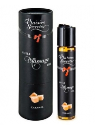 Массажное масло с ароматом карамели Huile de Massage Gourmande Caramel - 59 мл. - Plaisir Secret - купить с доставкой в Магнитогорске