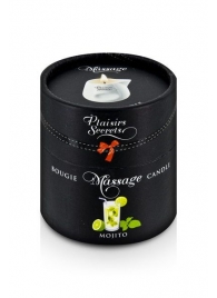 Массажная свеча с ароматом мохито Bougie de Massage Mojito - 80 мл. - Plaisir Secret - купить с доставкой в Магнитогорске