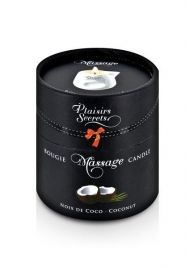 Массажная свеча с ароматом кокоса Bougie de Massage Gourmande Coco - 80 мл. - Plaisir Secret - купить с доставкой в Магнитогорске