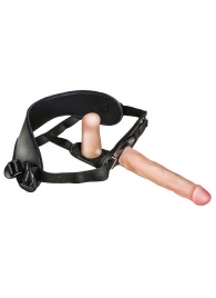 Женский страпон с вагинальной пробкой Woman Strap - 18 см. - LOVETOY (А-Полимер) - купить с доставкой в Магнитогорске