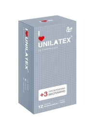 Презервативы с точками Unilatex Dotted - 12 шт. + 3 шт. в подарок - Unilatex - купить с доставкой в Магнитогорске