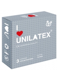 Презервативы с точками Unilatex Dotted - 3 шт. - Unilatex - купить с доставкой в Магнитогорске