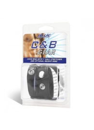 Утяжка для мошонки и пениса Cock Ring With 1  Ball Stretcher And Optional Weight Ring - BlueLine - купить с доставкой в Магнитогорске