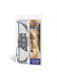 Утяжка на пенис и мошонку Cock Ring With 1.5  Ball Stretcher And Optional Weight Ring - BlueLine - купить с доставкой в Магнитогорске