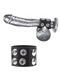 Ремень на член и мошонку 1.5  Cock Ring With Ball Strap - BlueLine - купить с доставкой в Магнитогорске