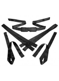 Бондажный набор из сатиновых лент Bordeaux 5 Piece Satin Bondage Set - XR Brands - купить с доставкой в Магнитогорске
