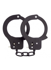Чёрные наручники из листового металла BONDX METAL CUFFS BLACK - Dream Toys - купить с доставкой в Магнитогорске