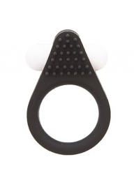 Чёрное эрекционное кольцо LIT-UP SILICONE STIMU RING 1 BLACK - Dream Toys - в Магнитогорске купить с доставкой