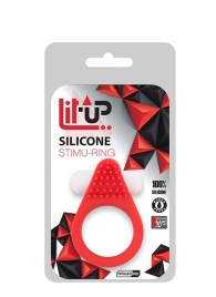 Красное эрекционное кольцо LIT-UP SILICONE STIMU RING 1 RED - Dream Toys - в Магнитогорске купить с доставкой
