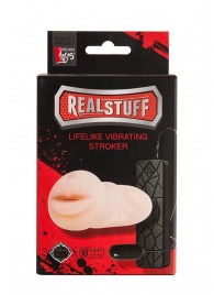 Мастурбатор-ротик с вибрацией REALSTUFF VIBRATING MASTURBATOR MOUTH - Dream Toys - в Магнитогорске купить с доставкой