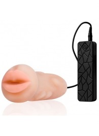 Мастурбатор-ротик с вибрацией REALSTUFF VIBRATING MASTURBATOR MOUTH - Dream Toys - в Магнитогорске купить с доставкой