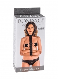 Ошейник с длинной лентой и наручниками Strap Bondage Kit One Size - Lola Games - купить с доставкой в Магнитогорске